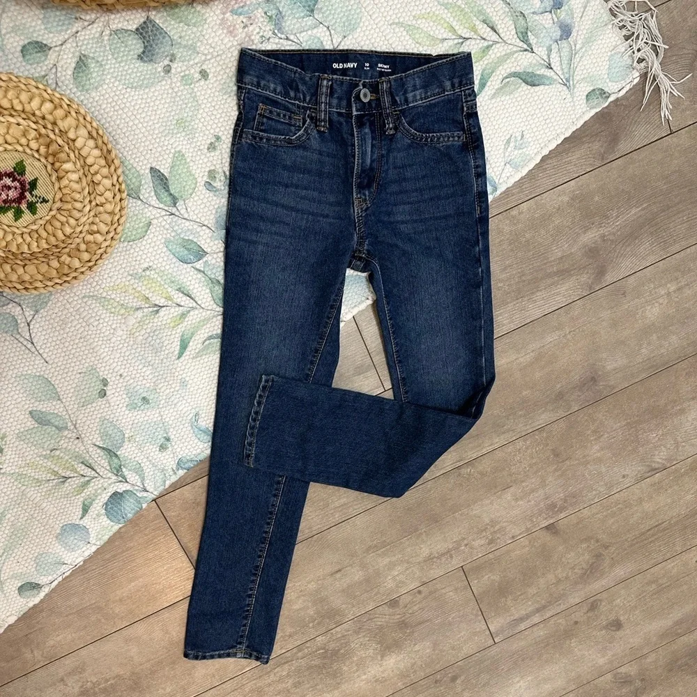 New Old Navy Girls Built in Tough Skinny Slim Jeans Size 10